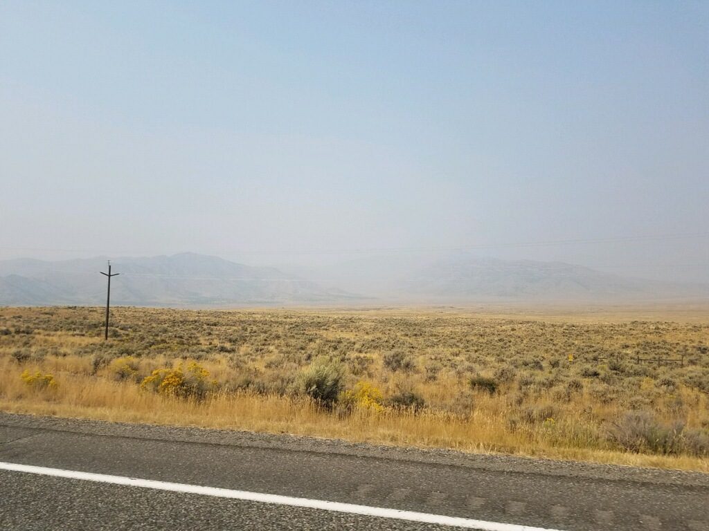 As of September 7, air quality outside Arco, Idaho is unhealthy for sensitive groups. In Missoula, Montana and other parts of the west, air quality is hazardous. Photo by Cody Eck.