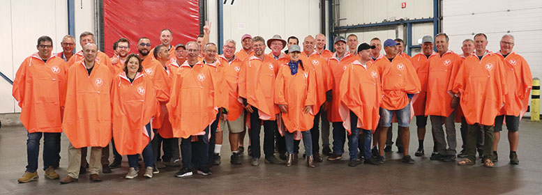 Participants of Hazera’s international onion study tour gather for a group photo at the harbor of Vlissingen in the Netherlands.
