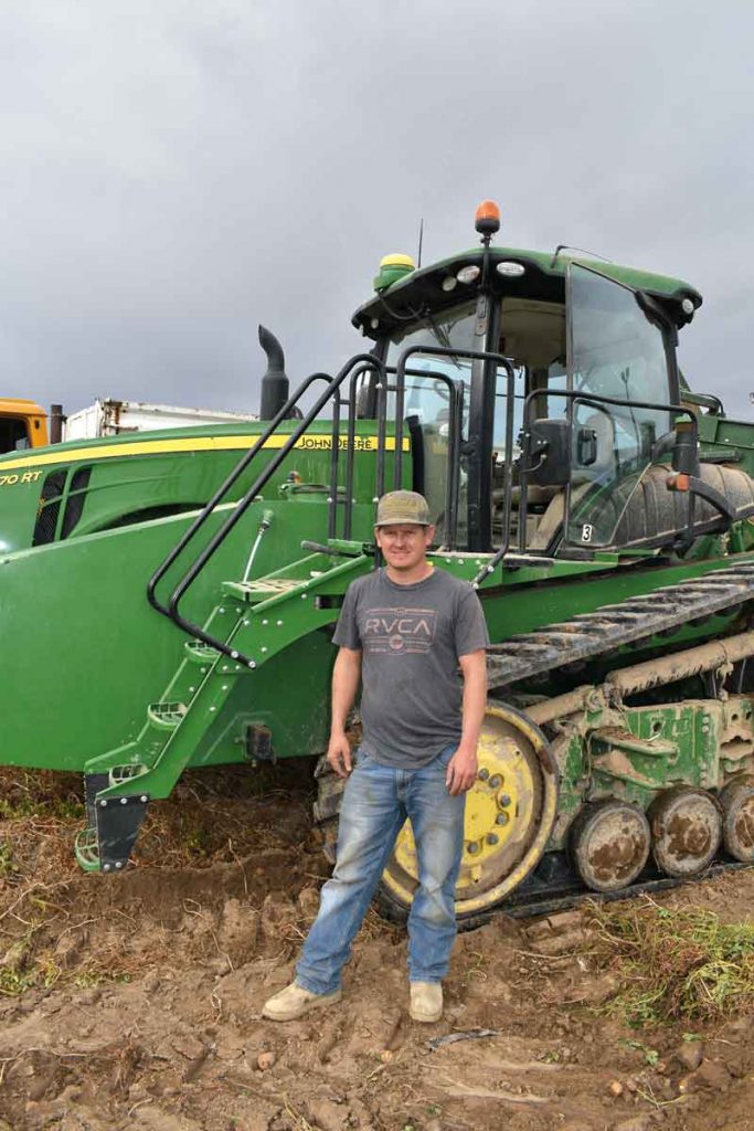 Russel Frisby with Flying F Inc., near Caldwell, Idaho, grows 550 acres of onions a year.