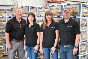 Pictured from left are Michael Hively, Cindy Hively, Heather Kinlaw and Steven Kinlaw. The Hivelys and Kinlaws operate Red Sky Ag.