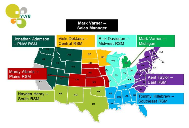 Vive coverage map