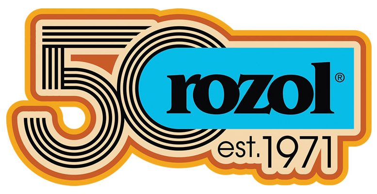 Rozol 50th Anniversary logo