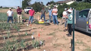 Utah State University master’s student Prakriti Nepal outlines protocols and production aspects associated with an onion biostimulant project.